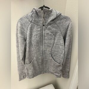Lululemon Size 6 Scuba Hoodie Gray/Blue Space Dye
